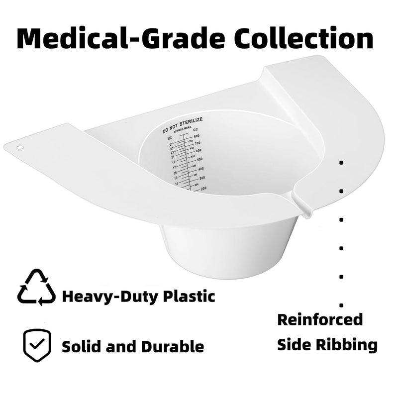 ANVWW Urine Collection Hat for Toilet, Female Urinal Stool Sample Collection Kit, Toilet Hats to Catch Urine Cups Pee Cup Urine Collector for Women (25 Pack) - Image 2